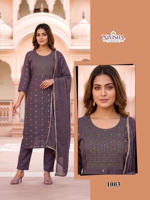 Desi kudi nivisha 3pcs kurtis wholesale